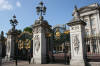 Outside the gates of Buckingham Palace