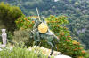 Statue outside the French village of Eze