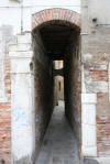 Typical hidden passageway in Venice