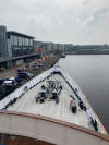 View from the bridge of the Royal Yacht Brittania