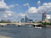 View along the Thames river