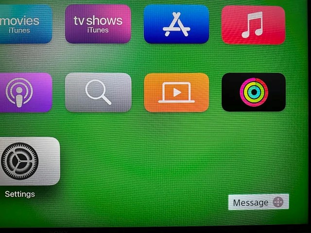 Apple TV Message