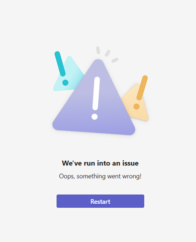 Teams Connection Error